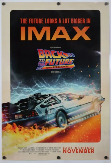 Back To The Future Original DS Movie Poster Premium Matte Vertical 2025 IMAX International
