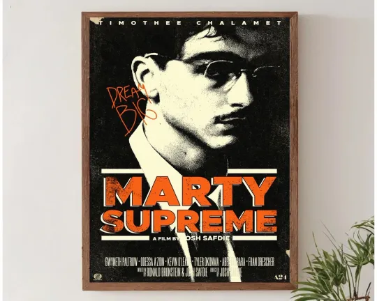 Discover Marty Supreme Timothee Chalamet A24 Film Poster