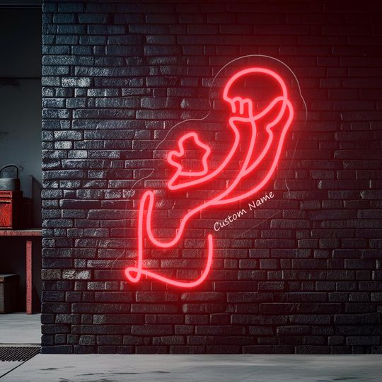 Discover Basketball Player Neon Sign, Custom Name Wall Decor, Sports Neon Light Up Sign, Personalized Gift for Him, Father's Day, Husband, Man Cave