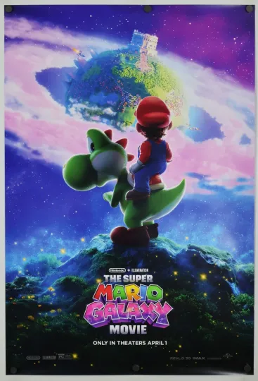 Discover Super Mario Galaxy Movie Posters Premium Matte Vertical