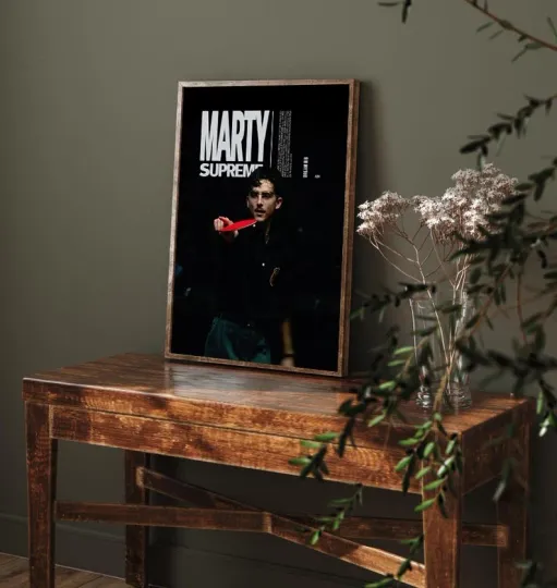 Discover Marty Supreme Movie Poster Timothée Chalamet Film Art Print