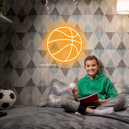 Discover Basketball Neon Sign  LED Basketball Wall Decor, Basketball Room Sign, Game Room or NBA Fan Wall Decor, Christmas Gifts
