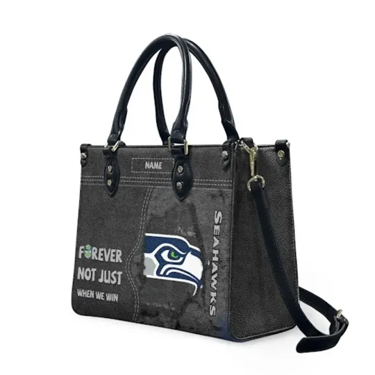 Discover Personalized Seattle Football Team Seahawkss Leather Handbag Gift