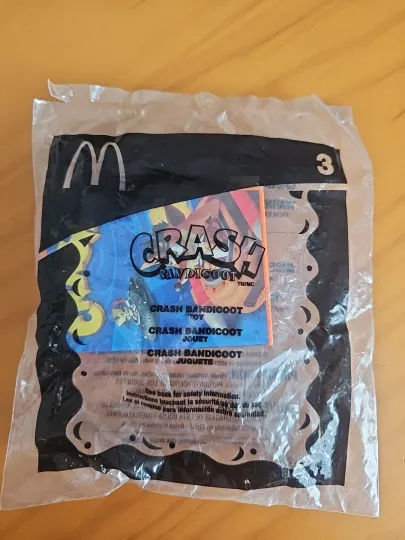 Discover McDonald's Happy Meal Toy 2005 Crash Bandicoot #3 Toy New Sealed
