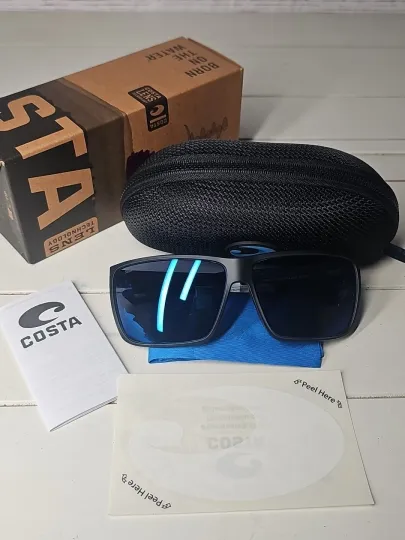 Discover 06S9079 Costa Del Mar Fantail PRO Matte Gray Blue Mirror Polarized Glass 580G