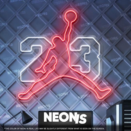 Discover Basketball Player - LED Neon Sign, Tennis Player Wall Decor, Sport Led Neon Sign, Decor for Kids Room, Sport Signs