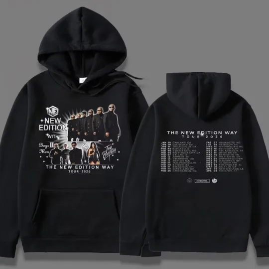 New Edition Way Tour 2026 Unisex New Hoodie