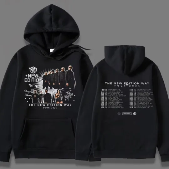 New Edition Way Tour 2026 Unisex New Hoodie