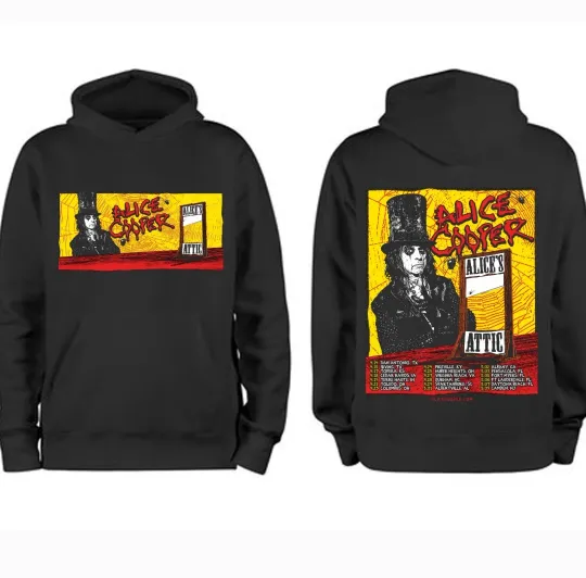Alice Cooper Alice’s Attic Tour 2026 Cities List For April And May Hoodie