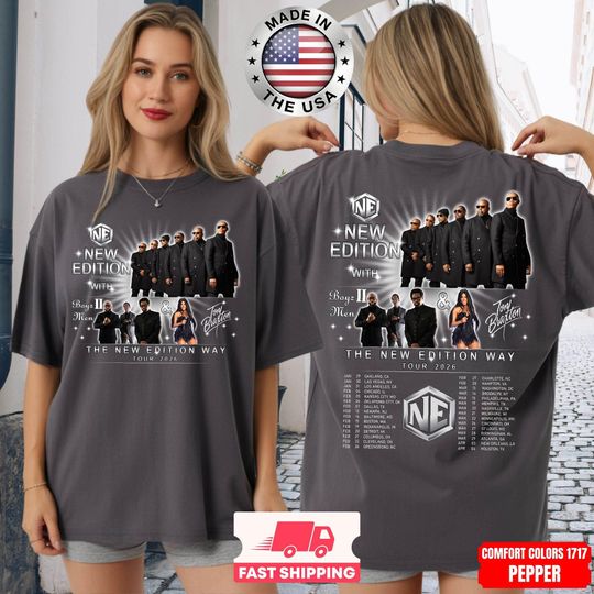 New Edition Way Tour 2026 Shirt, Vintage R&B Concert Tee