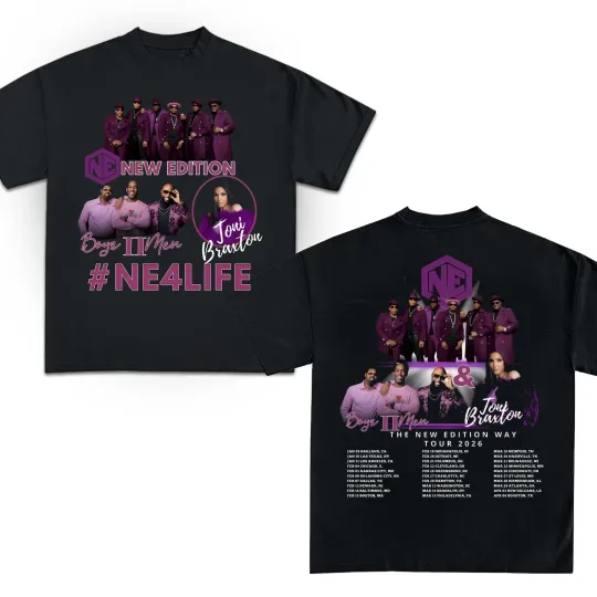 New Edition Way Tour 2026 Shirt, NE Shirt, R&B Music Fans, Tour Date 2026 Shirt