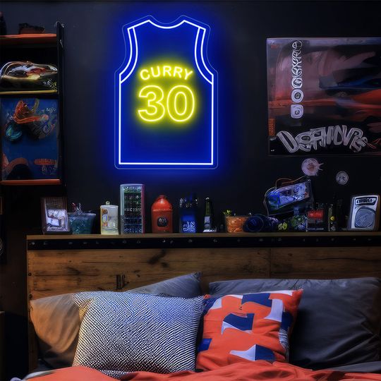 Discover Basketball Custom Neon Sign, Warrior Basketball Room Decor, Basketball Nursery Name Sign Bedroom, Sports Decor Neon Light, Gifts for Boys