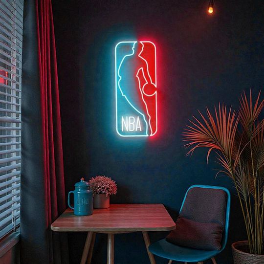 Discover Basketball Player Neon LED Sign  Sports Wall Light for Game Room, Man Cave, Home Gym & Modern Room Decor