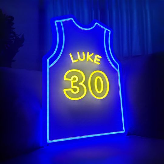 Discover Basketball Neon Sign, Custom Basketball Jersey Neon Sign, Neon Basketball Gifts, Neon Light Basketball Room Decor, Basketball Wall Decor