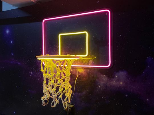 Discover Custom 3D Basketball Neon Sign, Size; 12-100 Inches, Color; Determined Upon Request