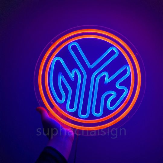 Discover Custom New York Knicks Sports Neon Sign,LED Wall Decor,Man Cave,Personalized gifts