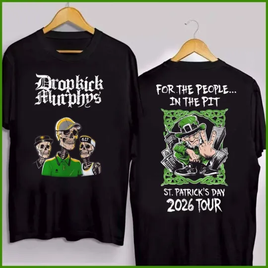 Discover Drop.kick Mu.rphys St.Patrick’s Day 2026 Tour T-Shirt