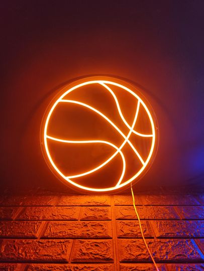 Discover Basketball Neon Sign, Sport Neon Light Up Sign, Wall Decor Bedroom, Led Light Sign, Gift for Boyfriend, Led Neon Sign Basketball Player Gift
