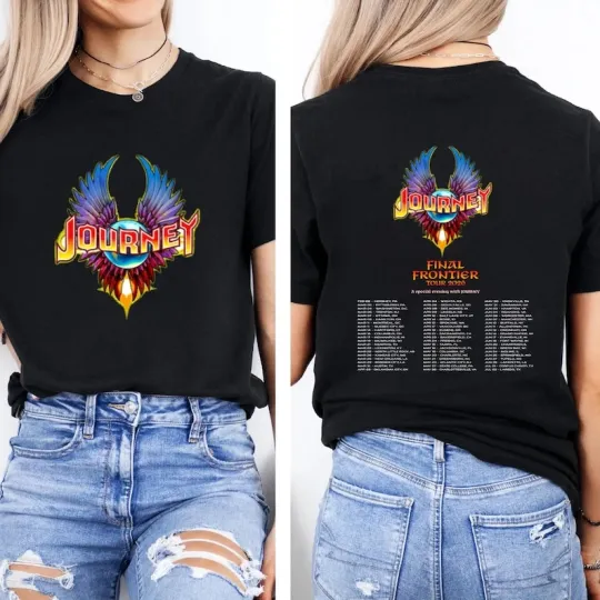Discover Final Frontier Tour 2026 Shirts Journey Band reprint Two Side shirt Gift