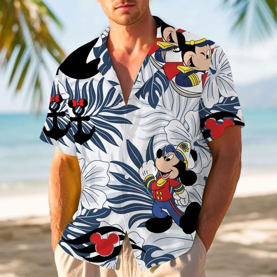 Discover Disney Cruise Hawaiian Shirt, Disney Mickey Cruise Button Up Shirt, Disney Cruise Vacation Beach Shirt