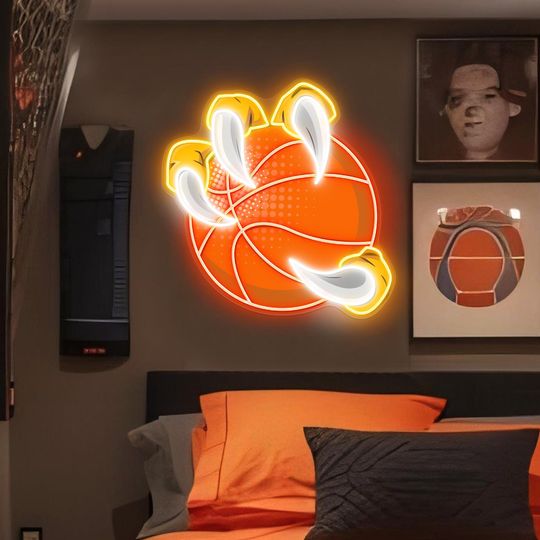 Discover Custom Basketball Jersey Neon Sign: LED Wall Decor, Man Cave Lighting