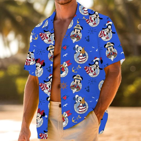 Discover Mickey And Friends Cruise Time Line Destiny Hawaiian Shirt, Very Merry Xmas Party Button Shirt, Winter Christmas Disney Hawaiian, Xmas Party