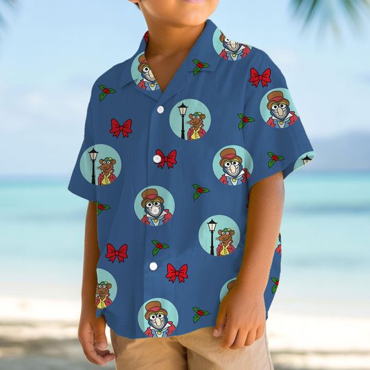 The Muppet Christmas Carol Gonzo Light The Lamp Not Rat Hawaiian Shirt, The Muppets Show, Disneyland Holiday Trip Gift