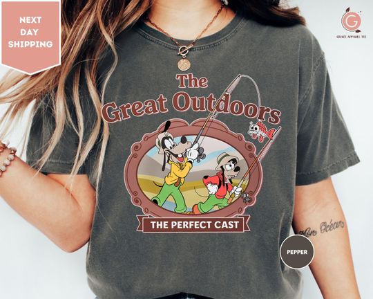 Discover Comfort Colors Disney Parks A Goofy Movie Father's Day Shirt, Max & Goofy Fishing Shirt, The Great Outdoors Shirt, Disney Dad and Son Shirt