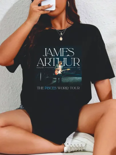 Discover James Arthur 2026 World Tour T-Shirt The Pisces Tour Music Lover Tee
