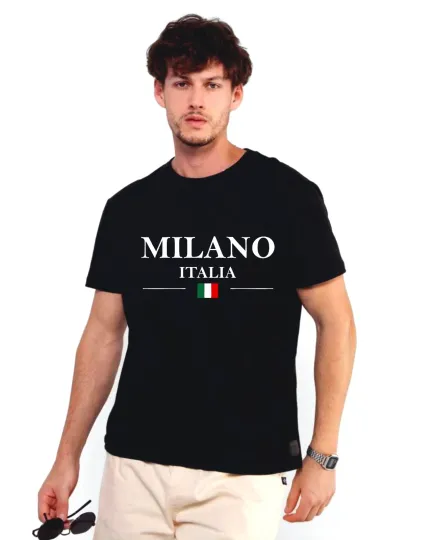 Discover Milano Italia Flag T-Shirt Unisex  Top