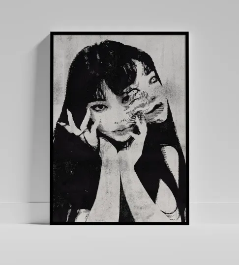 Discover JunIto Tomie Poster - Two Face Manga Art Print - Japanese Horror Wall Decor