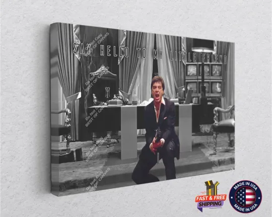 Discover Scarface Al Pacino Movie Canvas Wall Art - Home & Living Deco