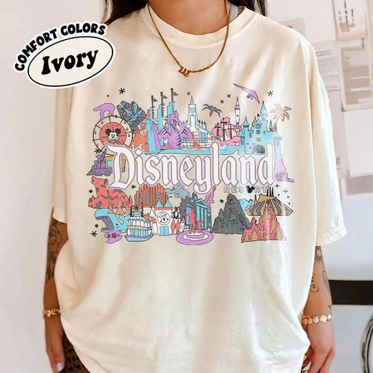 Discover Vintage Disneyland Resort Shirts, Retro Disneyland Parks Shirt, Magic Kingdom Shirt, Disneyworld Shirts, Disney Family Shirts, Disney shirt