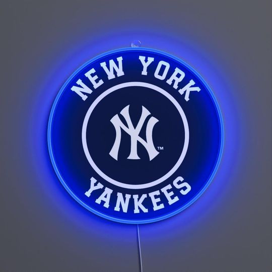 Discover MLB Team Logo Neon LED Sign  Baseball Acrylic Wall Decor