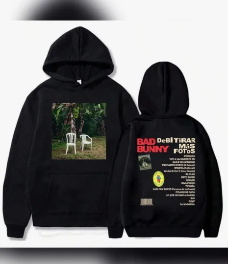 DeBÍ TiRAR Más FOTOS Bad Bunny Men’s Double Sided Hoodie