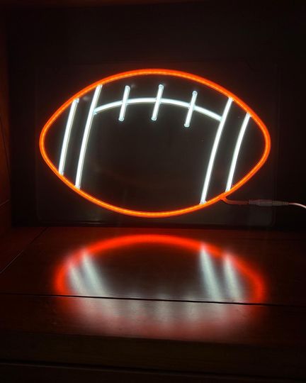 Discover Football Neon Sign, football College Football LED Neon Lights for Home Decor, Wall Decor, Party Decor, Room Decor
