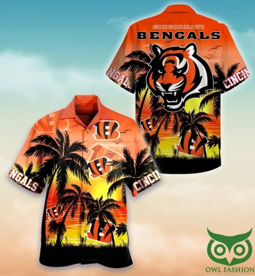 Discover Cincinnati Football Team Bengalss Summer Hawaiian Shirt, Unisex Adult, Size S-5X