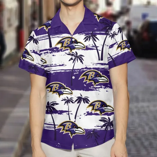 Discover Baltimore Football Team Ravenss Summer Hawaiian Shirt, Unisex Adult, Size S-5XL