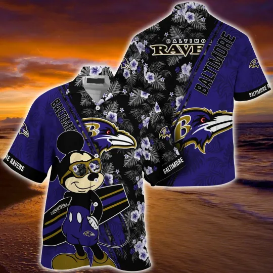 Discover Baltimore Football Team Ravenss Summer Hawaiian Shirt, Unisex Adult, Size S-5XL