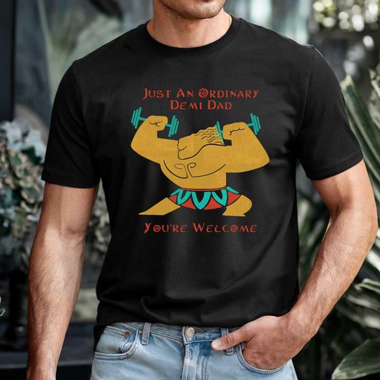 Discover Funny Moana Maui Demi Dad Shirt, Disney Matching Family Tee