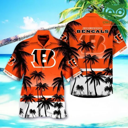 Discover Cincinnati Football Team Bengalss Summer Hawaiian Shirt, Unisex Adult, Size S-5X