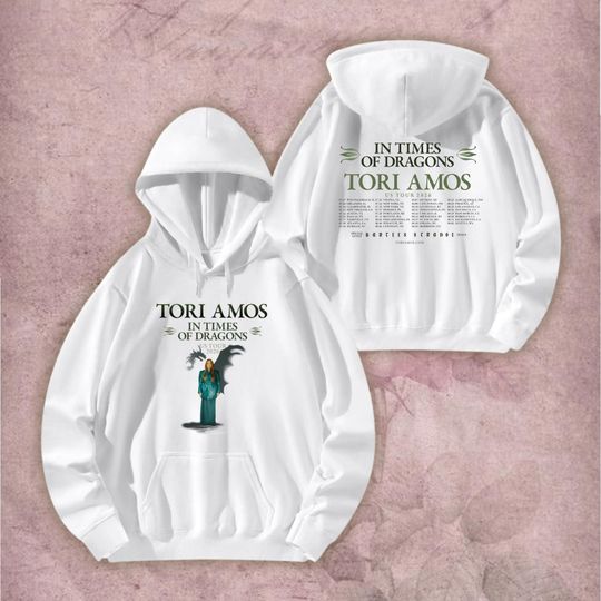 Tori Amos Tour 2026 Hoodie, In Times Of Dragons Tee, Alternative Rock Concert T Shirt, Vintage Style Band Graphic Tee