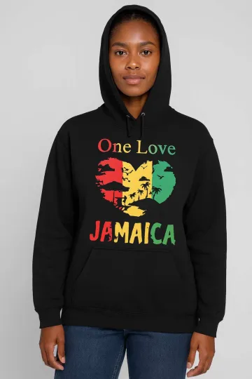 Discover One Love Jamaica Hoodie | Rasta Vibes & Island Pride