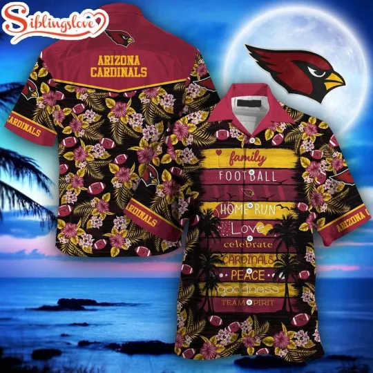 Arizonna Football Team Cardinalss Team Spirit Hawaiian Shirt
