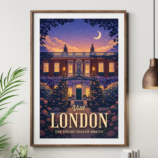 Discover Bridgerton Poster | Lady Whistledown Wall Art | Illustrated Bridgerton Gift for Fans