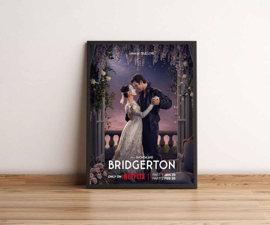 Discover Bridgerton Movie 2026 Poster, Regency Romance Wall Art, Elegant Period Film Print