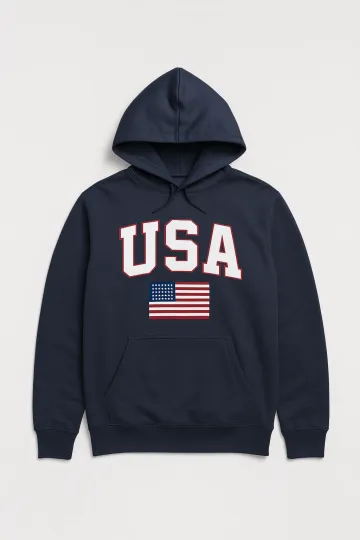USA Classic Fit Hoodie - Midweight 280 GSM