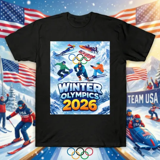 Discover Olympic Winter 2026 T-Shirt All Sport Black