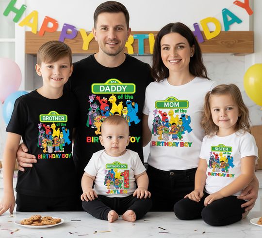 Discover Character Family Birthday Shirts, Toddler Birthday Shirt, Family Matching Birthday Tshirt