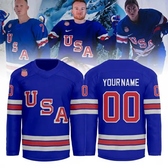 Discover Custom USA Men's Olympic Winter Hockey Jersey